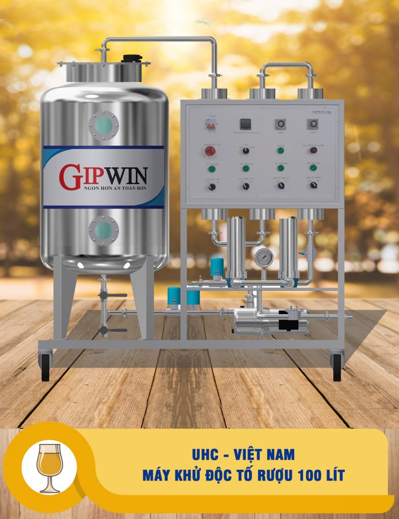máy khử độc rượu Gipwin 150 lit